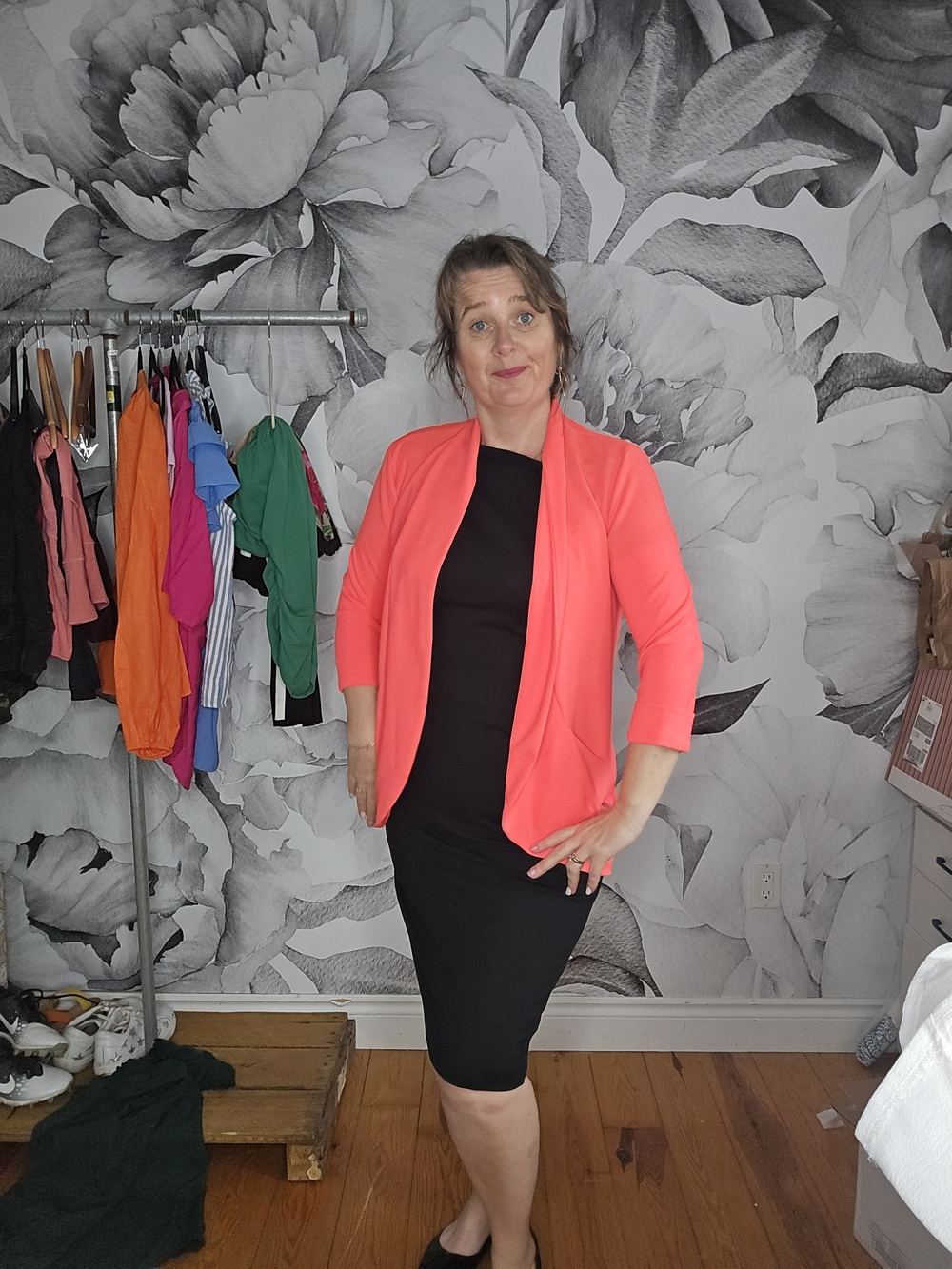 🗼Women’s Coral Open-Front Blazer Jacket